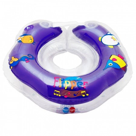 Круг для плавания Flipper 0+ с музыкой БУЛЬ-БУЛЬ ВОДИЧКА
