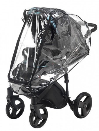 Дождевик ПВХ на прогулочную коляску с окном на молнии