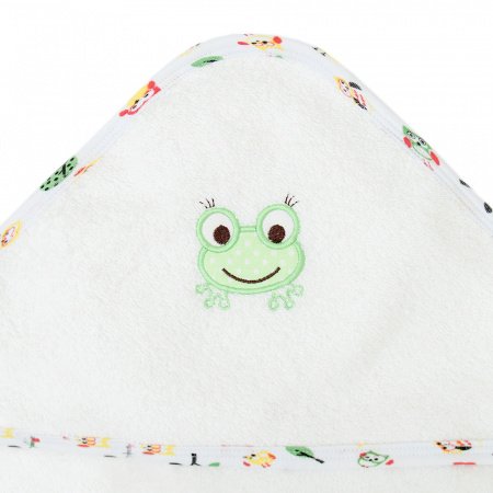 Полотенце с уголком махровое 105х105 ЗВЕРЯТА