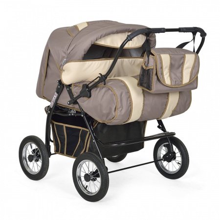 Детская коляска-трансформер для двойни Indigo Santa Cruz PC