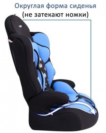 Детское автокресло Siger Драйв голубой