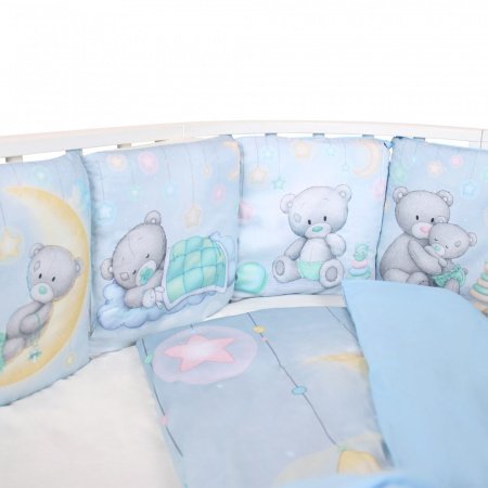 Комплект в кроватку 6 предм. Альма-Няня Мир Детства (подушечки)