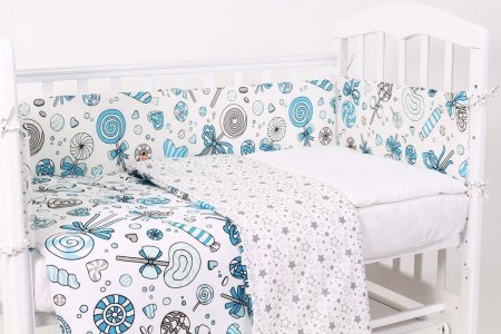 Комплект в кроватку 6 предметов Фантазия