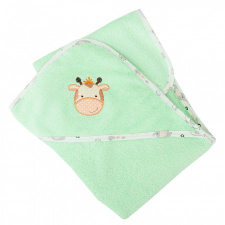 Полотенце с уголком махровое 105х105 ЗВЕРЯТА