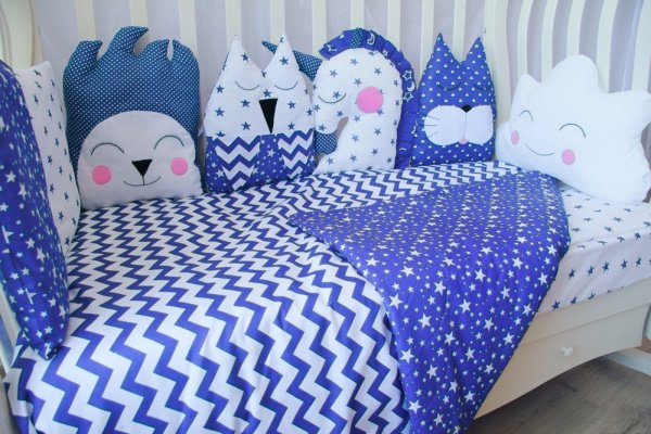 Комплект в кроватку 6 предметов бязь ДЖЕЛАТО