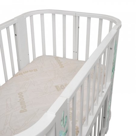 Детская кровать Indigo &quot;Green Line&quot; 5 в 1 с поперечным маятником