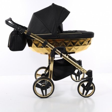 Детская коляска для двойни JUNAMA DIAMOND MIRROR DUO 2 в 1