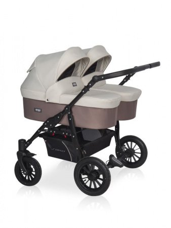 Детская коляска для двойни 2 в 1 Riko Basic Saxo