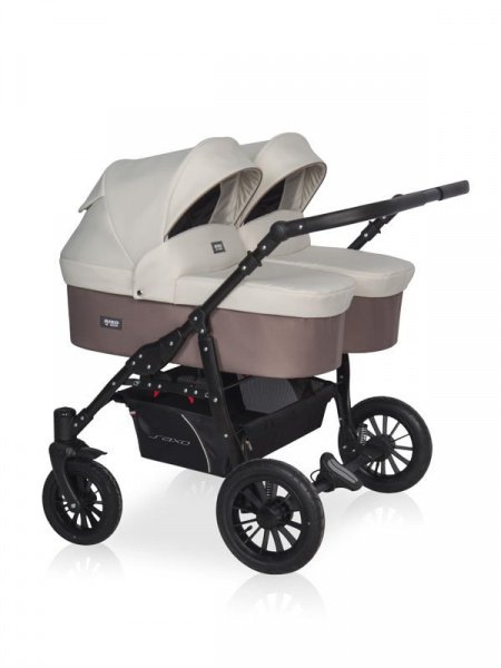 Детская коляска для двойни 2 в 1 Riko Basic Saxo