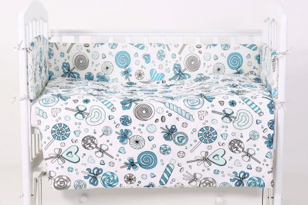 Комплект в кроватку 6 предметов Фантазия