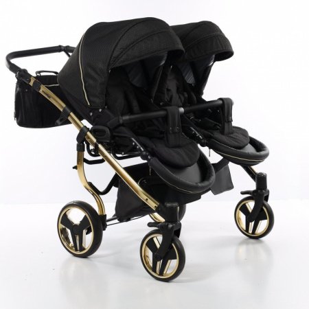 Детская коляска для двойни JUNAMA DIAMOND MIRROR DUO 2 в 1