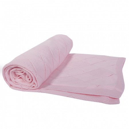 Плед вязаный РОМБИКИ 90 х 90