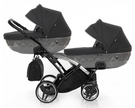 Детская коляска для двойни JUNAMA Diamond Special DUO slim 2 в 1