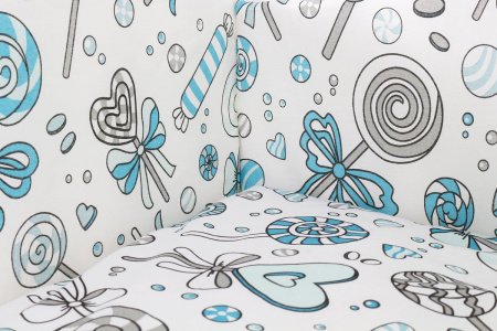 Комплект в кроватку 6 предметов Фантазия