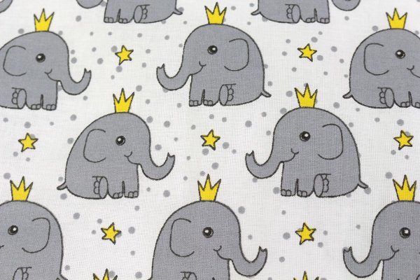 Комплект в кроватку 3 предмета Слоненок с короной