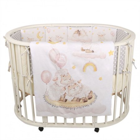 Комплект в кроватку 6 предметов Альма-няня ДОБРОЙ НОЧИ