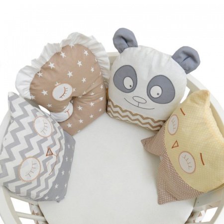 Комплект в кроватку 4 предмета  СПЛЮШКИ