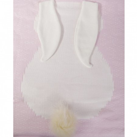 Плед вязаный ЗАЙКА 100 х 100