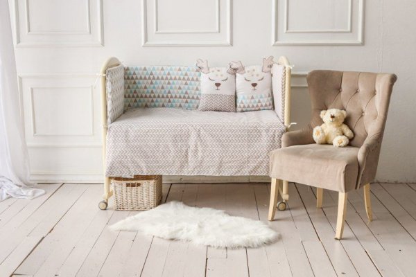 Комплект Lappetti в кроватку 6 предм. "Скандинавия"