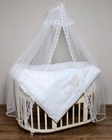 Комплект для круглой (овальной) кроватки Lappetti 6 предметов "Инфанты"