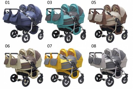 Детская коляска для двойни Bart-Plast Fenix Duo  2 в 1