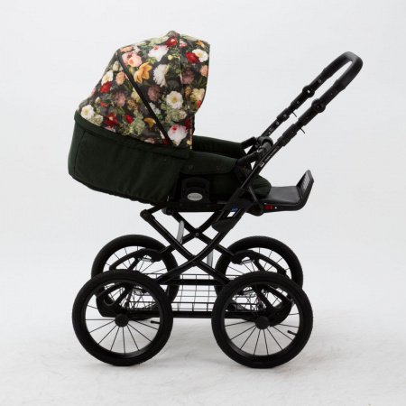 Детская коляска Adamex Porto Retro Flowers 2в1