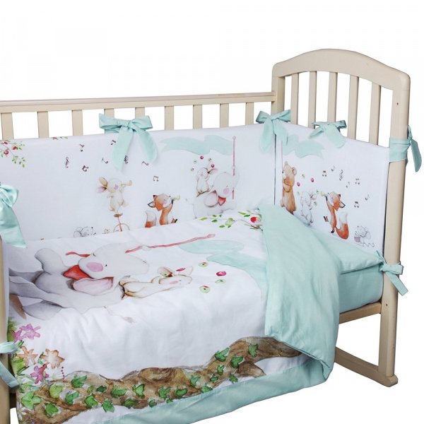 Комплект в кроватку 4 предмета ЦИРК