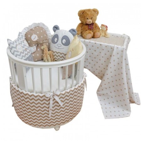 Комплект в кроватку 4 предмета  СПЛЮШКИ