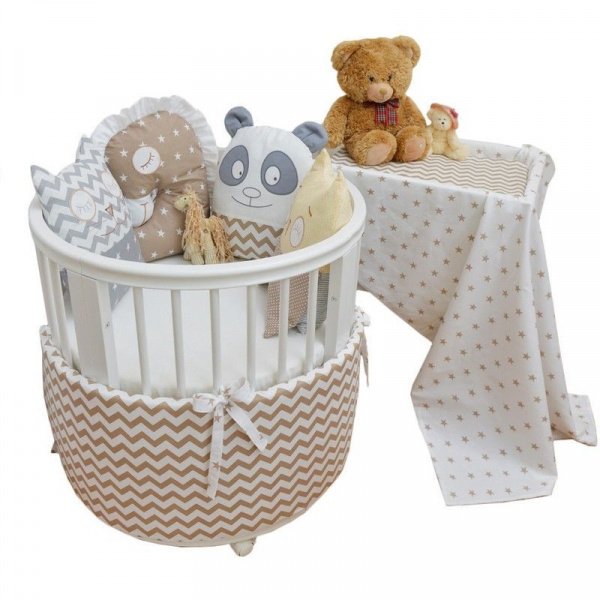 Комплект в кроватку 4 предмета  СПЛЮШКИ