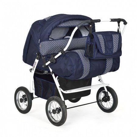 Детская коляска-трансформер для двойни Indigo Santa Cruz PC