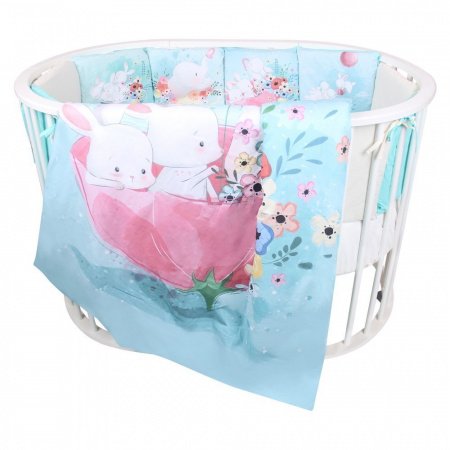 Комплект в кроватку 6 предм. Альма-Няня Мир Детства (подушечки)