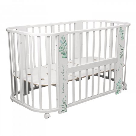 Детская кровать Indigo &quot;Green Line&quot; 5 в 1 с поперечным маятником