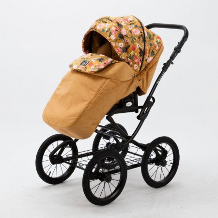 Детская коляска Adamex Porto Retro Flowers 2в1