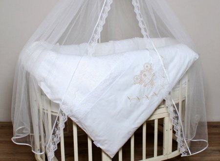 Комплект для круглой (овальной) кроватки Lappetti 6 предметов "Инфанты"