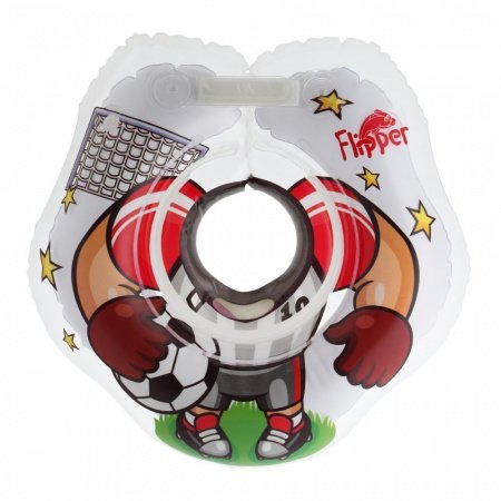 Надувной круг на шею для плавания малышей Flipper Футболист