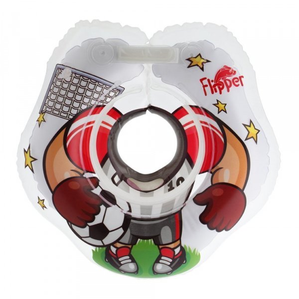 Надувной круг на шею для плавания малышей Flipper Футболист