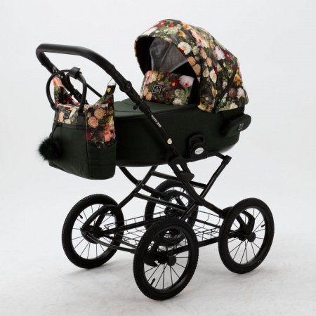 Детская коляска Adamex Porto Retro Flowers 2в1
