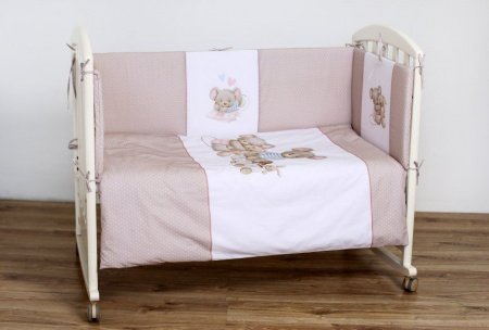 Комплект Lappetti в кроватку 6 предм."Little Mouse"