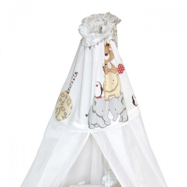 Комплект в кроватку 8 предм. ВЕЧЕРИНКА МАЛЕНЬКОГО ЖИРАФА овал