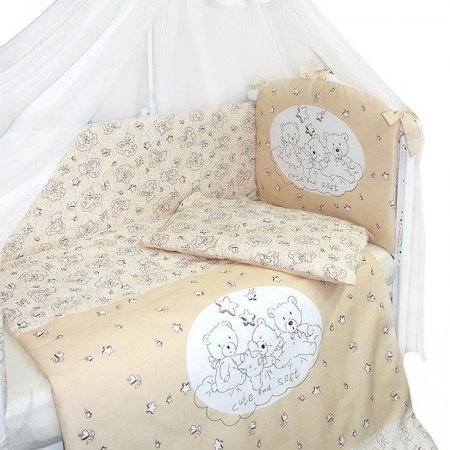 Комплект в кроватку 7 педм. МИЛЫЙ И МЯГКИЙ