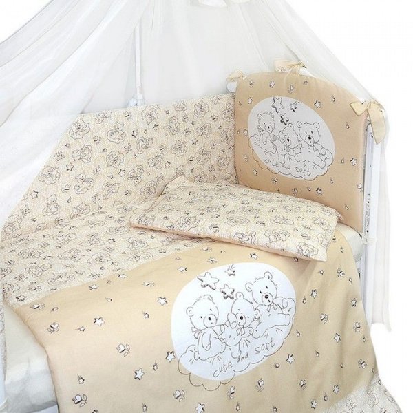Комплект в кроватку 7 педм. МИЛЫЙ И МЯГКИЙ