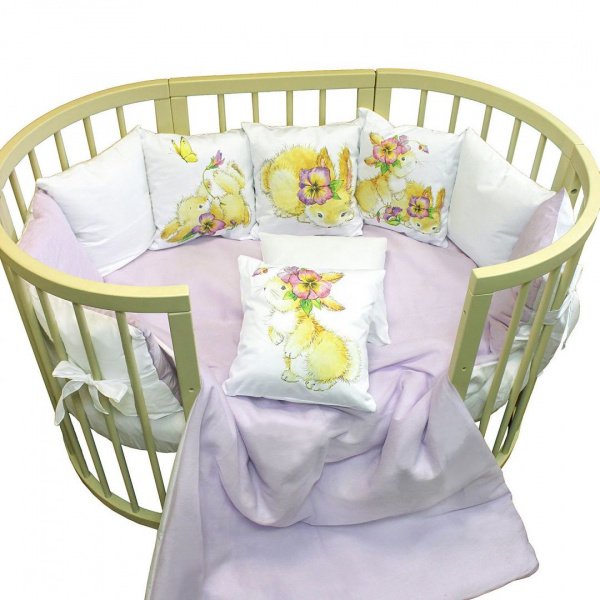 Комплект в кроватку 4 предмета L`Abeille RICCI