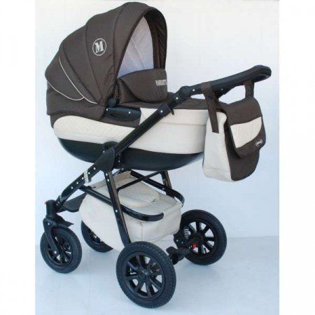 Детская коляска Tutic Maseratti 2 в 1 ( Ткань + кожа)