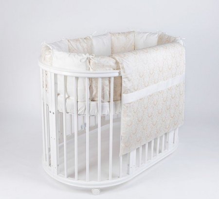 Комплект для круглой (овальной) кроватки Lappetti "Эстель"