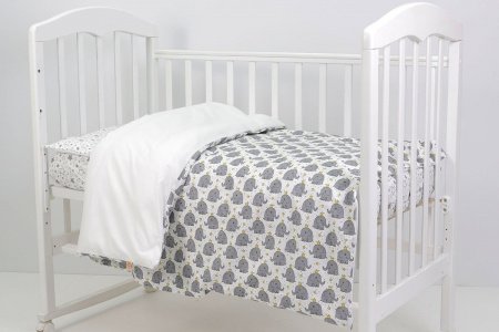 Комплект в кроватку 3 предмета Слоненок с короной