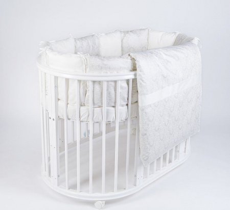 Комплект для круглой (овальной) кроватки Lappetti "Эстель"