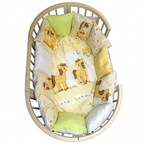 Комплект в кроватку 6 предметов L`Abeille