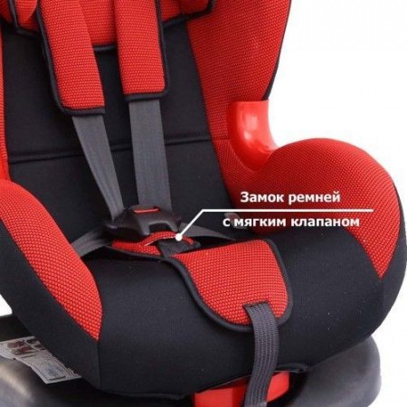 Детское автокресло Siger Кокон-Isofix красный
