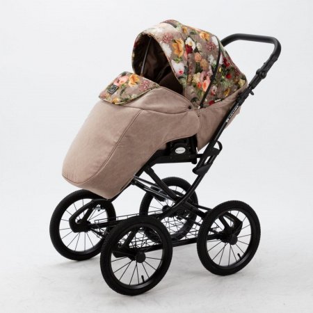 Детская коляска Adamex Porto Retro Flowers 2в1