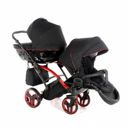 Детская коляска для двойни JUNAMA Individual Duo Slim 2 в 1